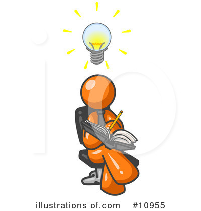 Royalty-Free (RF) Orange Man Clipart Illustration by Leo Blanchette - Stock Sample #10955