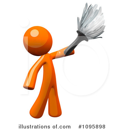 Royalty-Free (RF) Orange Man Clipart Illustration by Leo Blanchette - Stock Sample #1095898