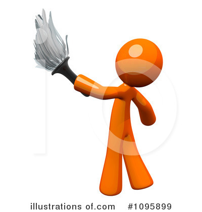 Royalty-Free (RF) Orange Man Clipart Illustration by Leo Blanchette - Stock Sample #1095899