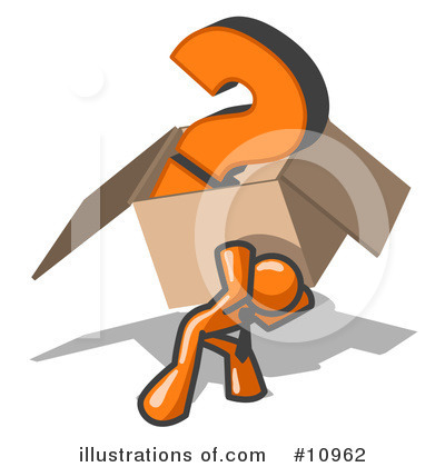 Royalty-Free (RF) Orange Man Clipart Illustration by Leo Blanchette - Stock Sample #10962