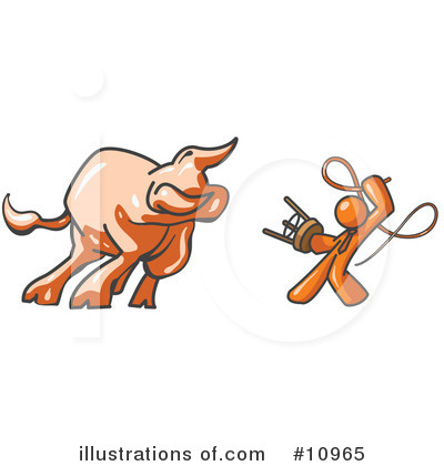 Bull Clipart #10965 by Leo Blanchette