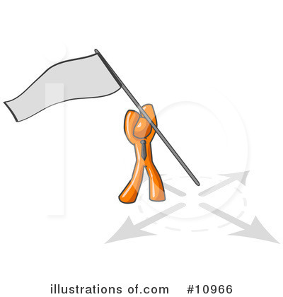 Royalty-Free (RF) Orange Man Clipart Illustration by Leo Blanchette - Stock Sample #10966