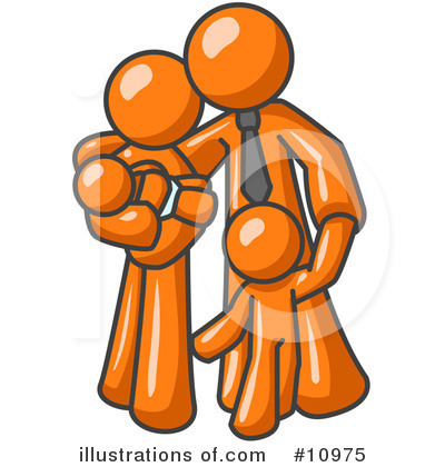 Royalty-Free (RF) Orange Man Clipart Illustration by Leo Blanchette - Stock Sample #10975