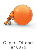 Orange Man Clipart #10979 by Leo Blanchette