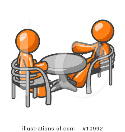 Royalty-Free (RF) Orange Man Clipart Illustration by Leo Blanchette - Stock Sample #10992