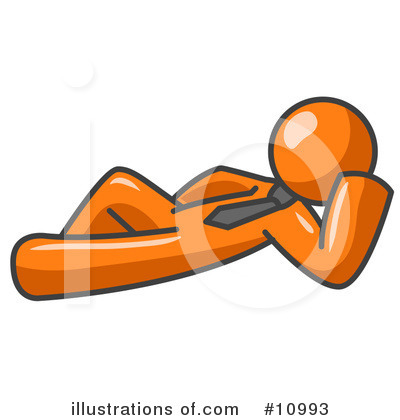 Royalty-Free (RF) Orange Man Clipart Illustration by Leo Blanchette - Stock Sample #10993
