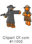 Orange Man Clipart #11002 by Leo Blanchette