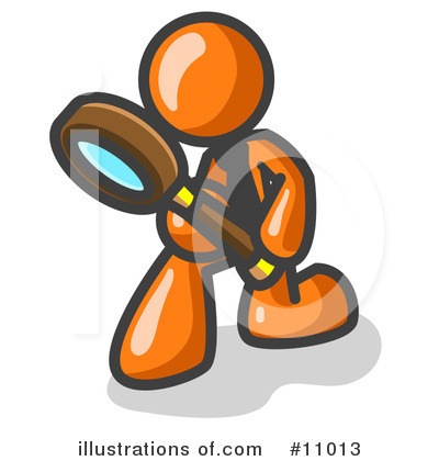 Royalty-Free (RF) Orange Man Clipart Illustration by Leo Blanchette - Stock Sample #11013