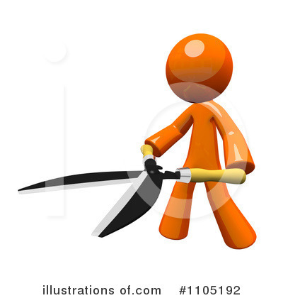 Royalty-Free (RF) Orange Man Clipart Illustration by Leo Blanchette - Stock Sample #1105192