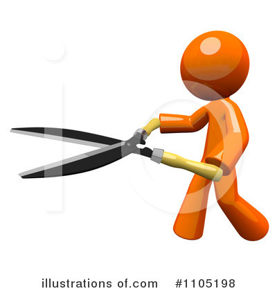 Royalty-Free (RF) Orange Man Clipart Illustration by Leo Blanchette - Stock Sample #1105198