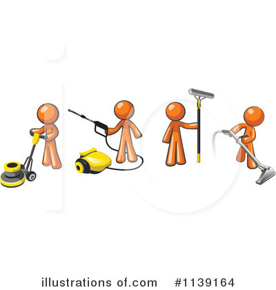 Royalty-Free (RF) Orange Man Clipart Illustration by Leo Blanchette - Stock Sample #1139164