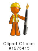 Orange Man Clipart #1276415 by Leo Blanchette