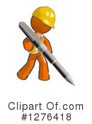 Orange Man Clipart #1276418 by Leo Blanchette