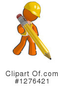 Orange Man Clipart #1276421 by Leo Blanchette