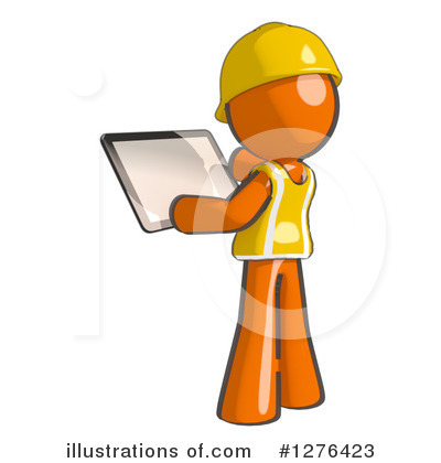 Royalty-Free (RF) Orange Man Clipart Illustration by Leo Blanchette - Stock Sample #1276423