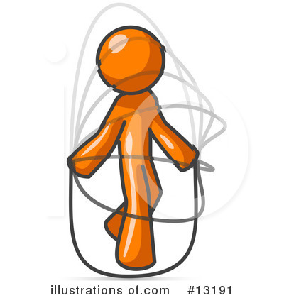 Royalty-Free (RF) Orange Man Clipart Illustration by Leo Blanchette - Stock Sample #13191