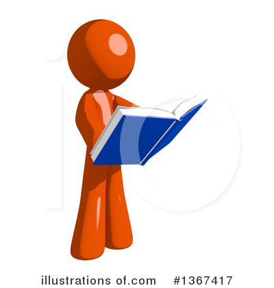 Royalty-Free (RF) Orange Man Clipart Illustration by Leo Blanchette - Stock Sample #1367417