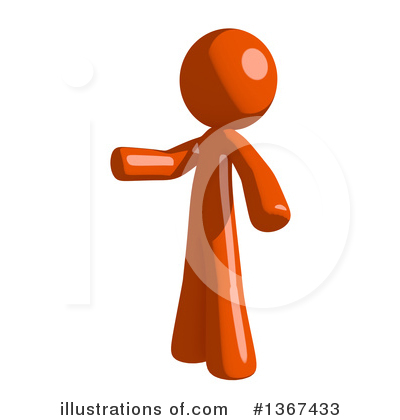 Royalty-Free (RF) Orange Man Clipart Illustration by Leo Blanchette - Stock Sample #1367433