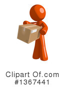 Orange Man Clipart #1367441 by Leo Blanchette