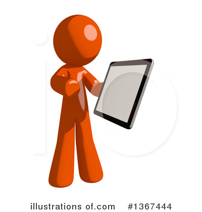 Royalty-Free (RF) Orange Man Clipart Illustration by Leo Blanchette - Stock Sample #1367444