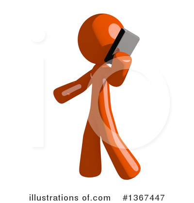 Royalty-Free (RF) Orange Man Clipart Illustration by Leo Blanchette - Stock Sample #1367447