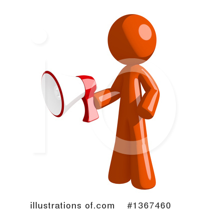Royalty-Free (RF) Orange Man Clipart Illustration by Leo Blanchette - Stock Sample #1367460