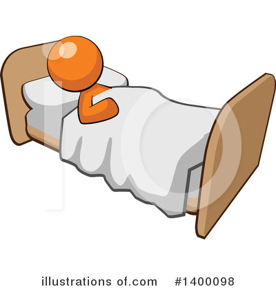 Royalty-Free (RF) Orange Man Clipart Illustration by Leo Blanchette - Stock Sample #1400098
