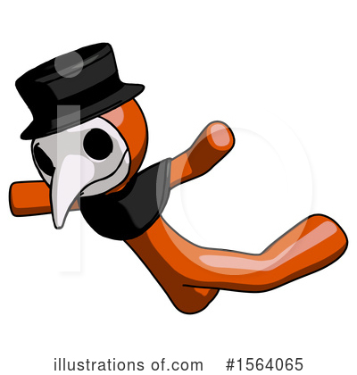 Royalty-Free (RF) Orange Man Clipart Illustration by Leo Blanchette - Stock Sample #1564065