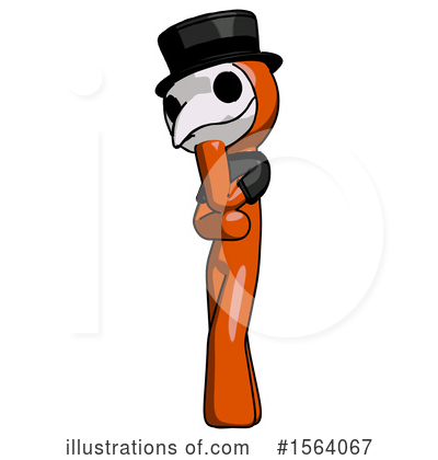Royalty-Free (RF) Orange Man Clipart Illustration by Leo Blanchette - Stock Sample #1564067