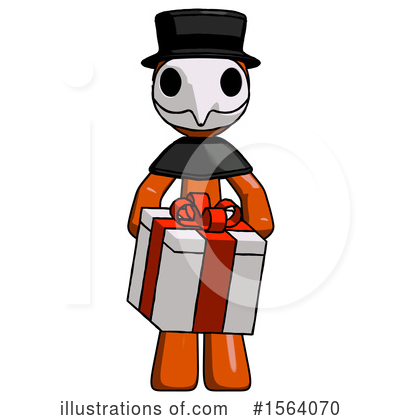 Royalty-Free (RF) Orange Man Clipart Illustration by Leo Blanchette - Stock Sample #1564070