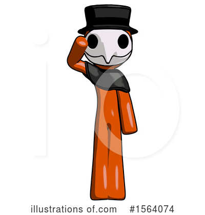 Royalty-Free (RF) Orange Man Clipart Illustration by Leo Blanchette - Stock Sample #1564074