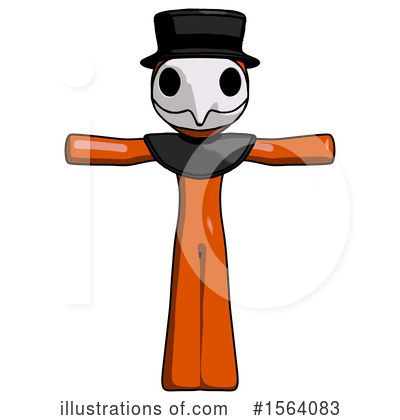 Royalty-Free (RF) Orange Man Clipart Illustration by Leo Blanchette - Stock Sample #1564083