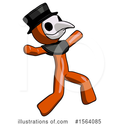 Royalty-Free (RF) Orange Man Clipart Illustration by Leo Blanchette - Stock Sample #1564085