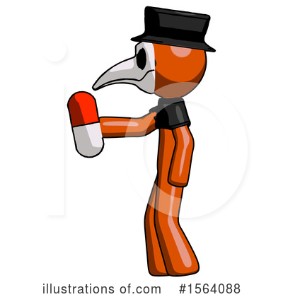Royalty-Free (RF) Orange Man Clipart Illustration by Leo Blanchette - Stock Sample #1564088