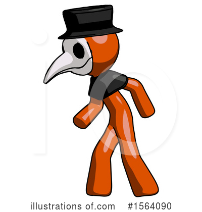 Royalty-Free (RF) Orange Man Clipart Illustration by Leo Blanchette - Stock Sample #1564090