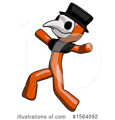 Royalty-Free (RF) Orange Man Clipart Illustration by Leo Blanchette - Stock Sample #1564092