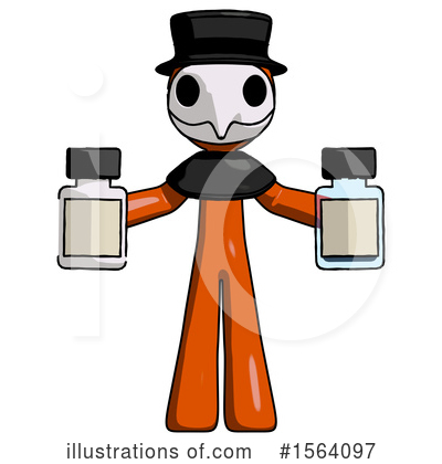 Royalty-Free (RF) Orange Man Clipart Illustration by Leo Blanchette - Stock Sample #1564097