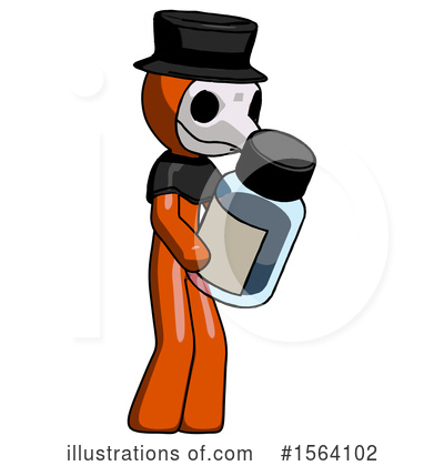 Royalty-Free (RF) Orange Man Clipart Illustration by Leo Blanchette - Stock Sample #1564102