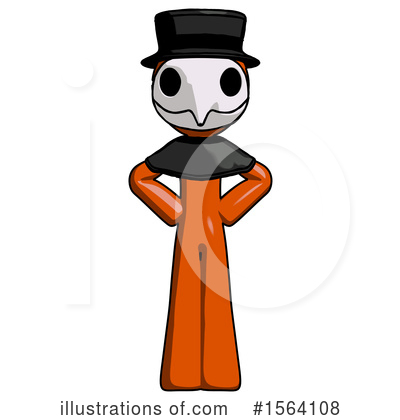 Royalty-Free (RF) Orange Man Clipart Illustration by Leo Blanchette - Stock Sample #1564108