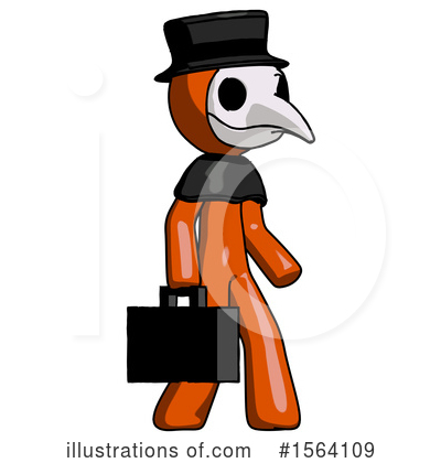 Royalty-Free (RF) Orange Man Clipart Illustration by Leo Blanchette - Stock Sample #1564109