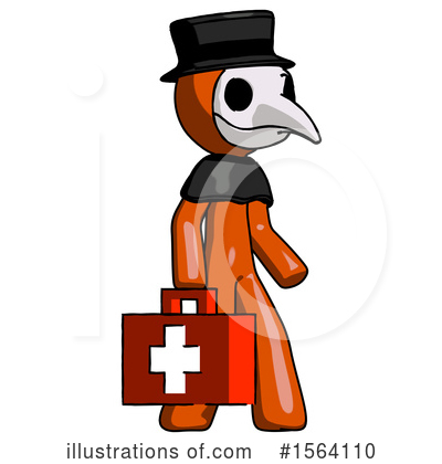 Royalty-Free (RF) Orange Man Clipart Illustration by Leo Blanchette - Stock Sample #1564110