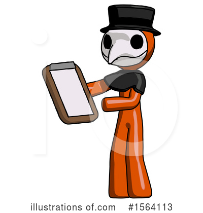 Royalty-Free (RF) Orange Man Clipart Illustration by Leo Blanchette - Stock Sample #1564113