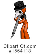 Orange Man Clipart #1564118 by Leo Blanchette