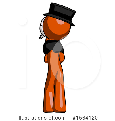 Royalty-Free (RF) Orange Man Clipart Illustration by Leo Blanchette - Stock Sample #1564120
