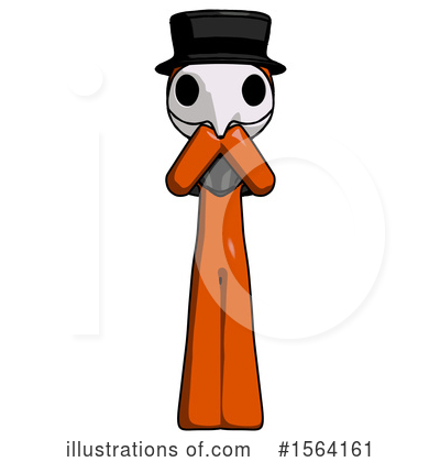 Royalty-Free (RF) Orange Man Clipart Illustration by Leo Blanchette - Stock Sample #1564161