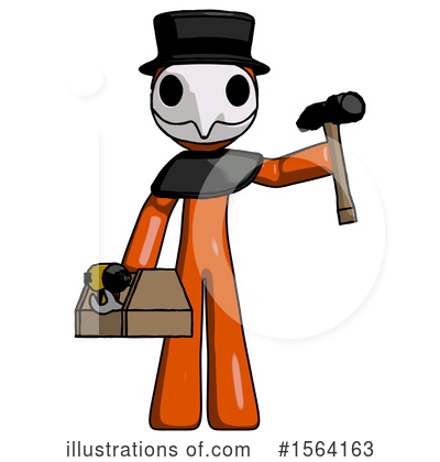 Royalty-Free (RF) Orange Man Clipart Illustration by Leo Blanchette - Stock Sample #1564163