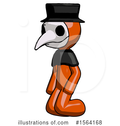 Royalty-Free (RF) Orange Man Clipart Illustration by Leo Blanchette - Stock Sample #1564168