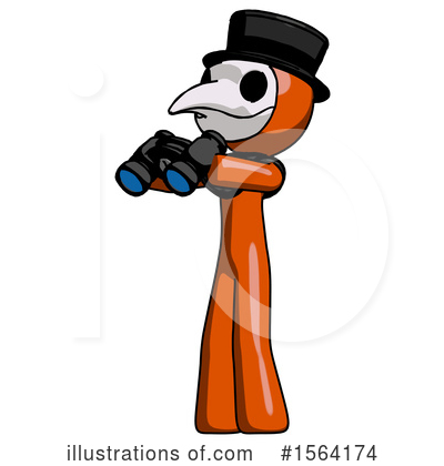 Royalty-Free (RF) Orange Man Clipart Illustration by Leo Blanchette - Stock Sample #1564174