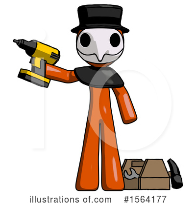 Royalty-Free (RF) Orange Man Clipart Illustration by Leo Blanchette - Stock Sample #1564177