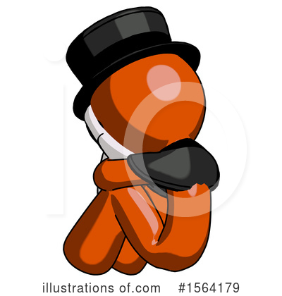 Royalty-Free (RF) Orange Man Clipart Illustration by Leo Blanchette - Stock Sample #1564179